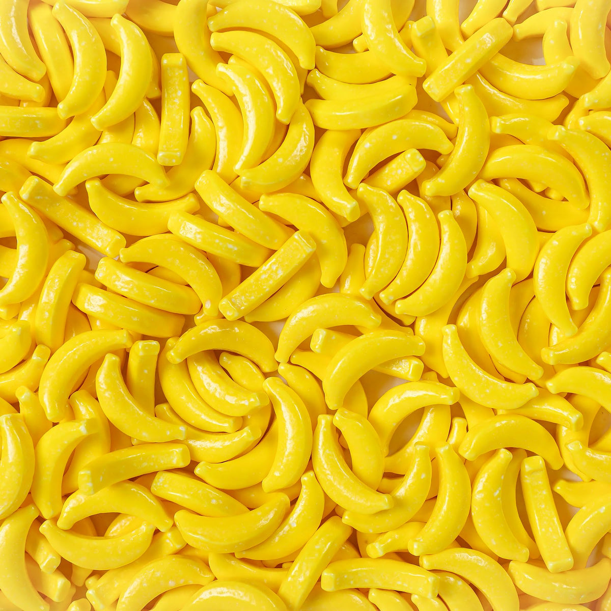 Smarty Stop Banana Heads hard candy close-up highlighting banana flavor