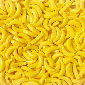 Smarty Stop Banana Heads hard candy close-up highlighting banana flavor