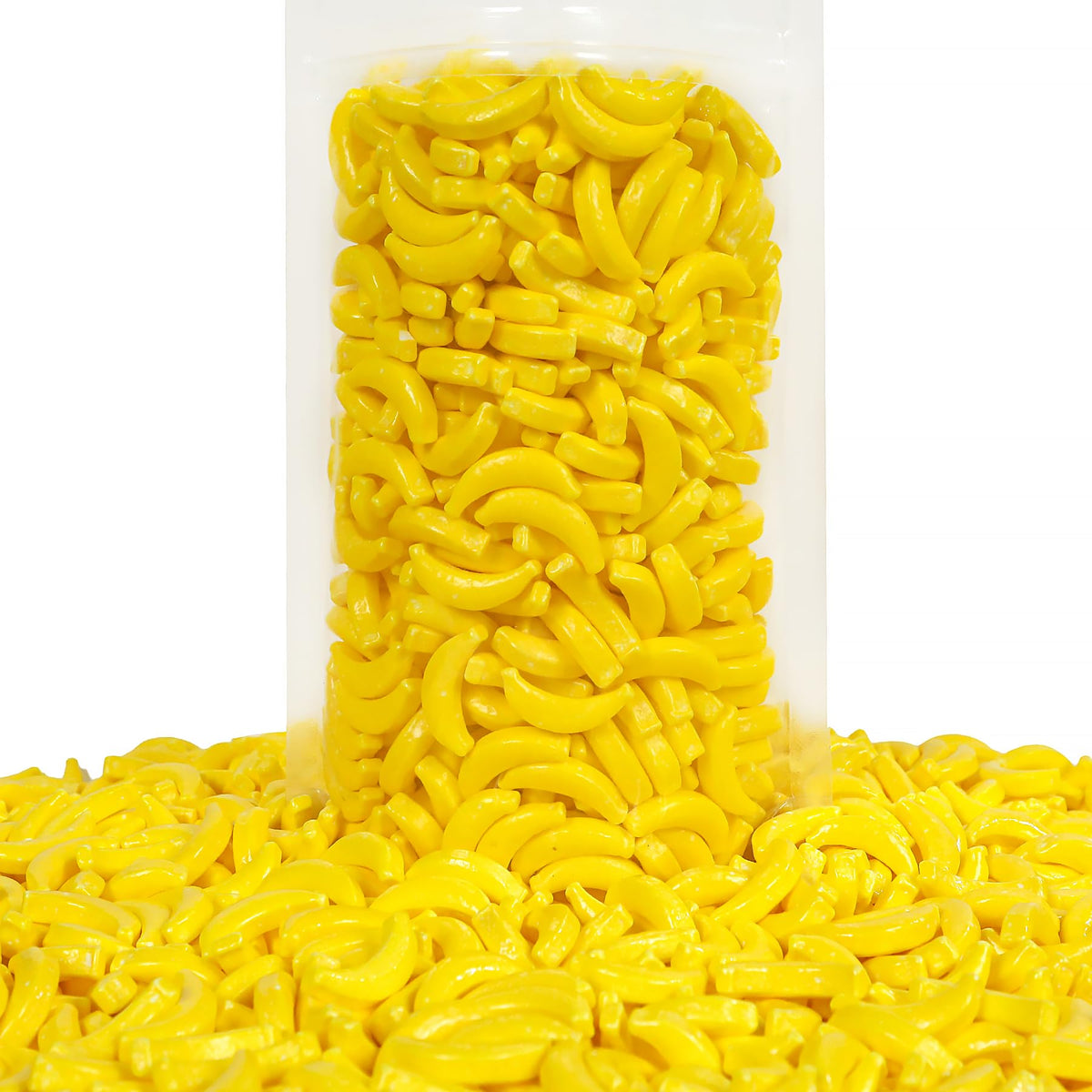 Smarty Stop Banana Heads candy in a serving bowl ready for sharing