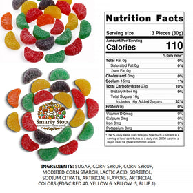 Smarty Stop candy bowls and dessert toppings ready for parties.