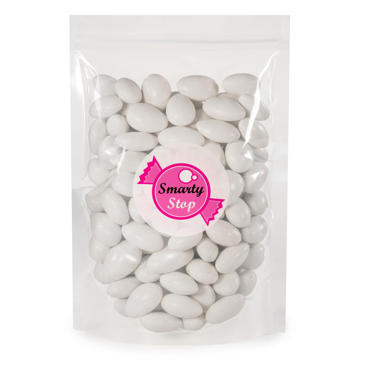 Smarty Stop Jordan Almonds displayed on a dessert table for guests