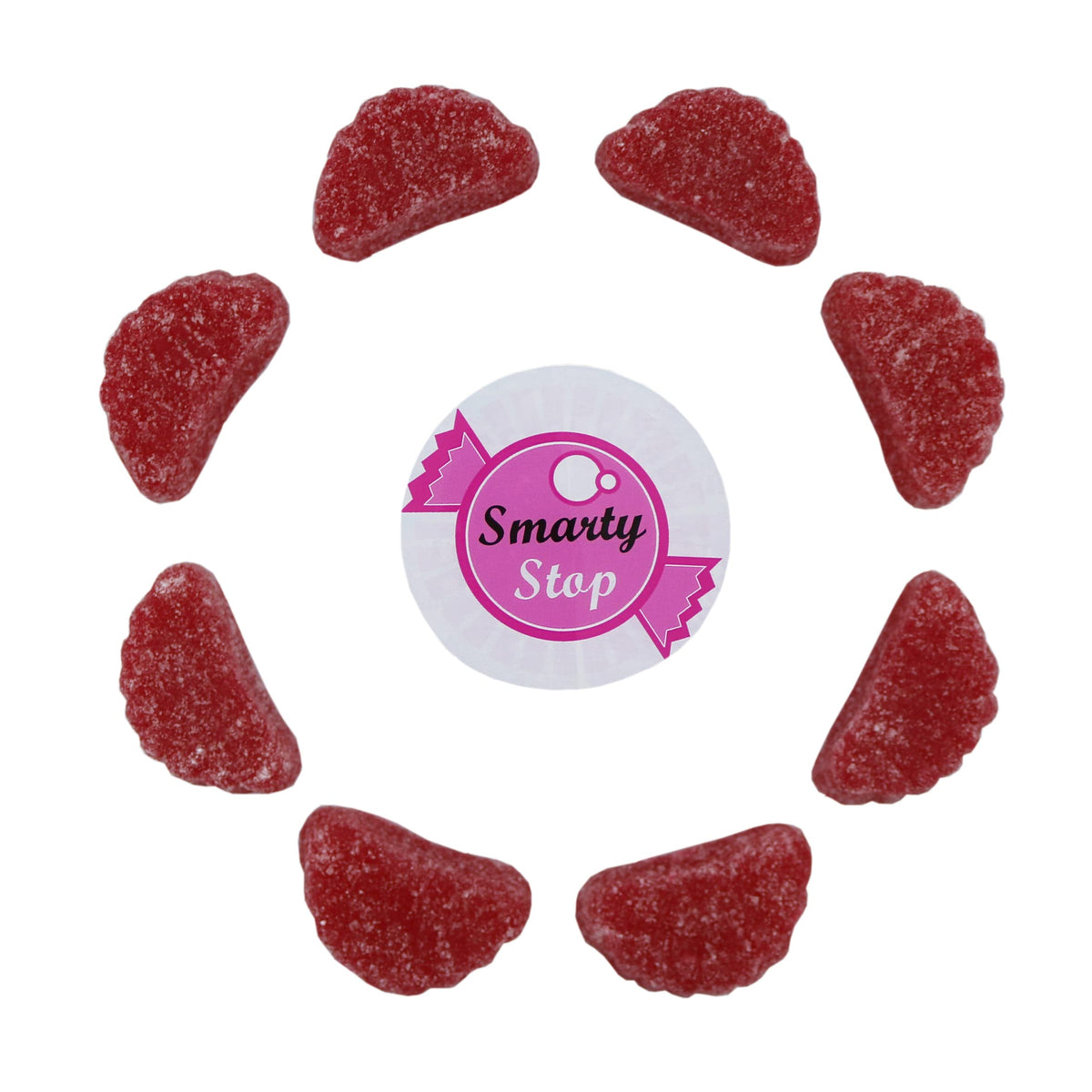 Pantry-ready Smarty Stop cherry wedges for quick snacking.