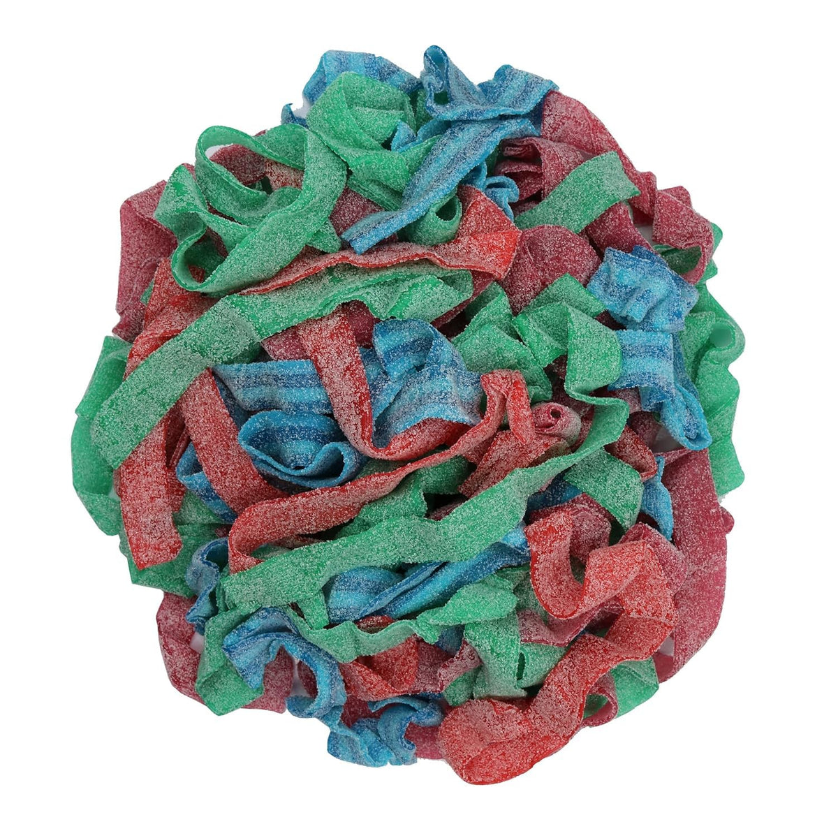 Close-up of Smarty Stop gummy belts showing bright, chewy textures