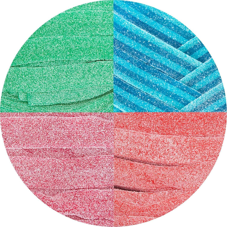 Smarty Stop Sour Every Flavor gummy belts pack shot with assorted colors