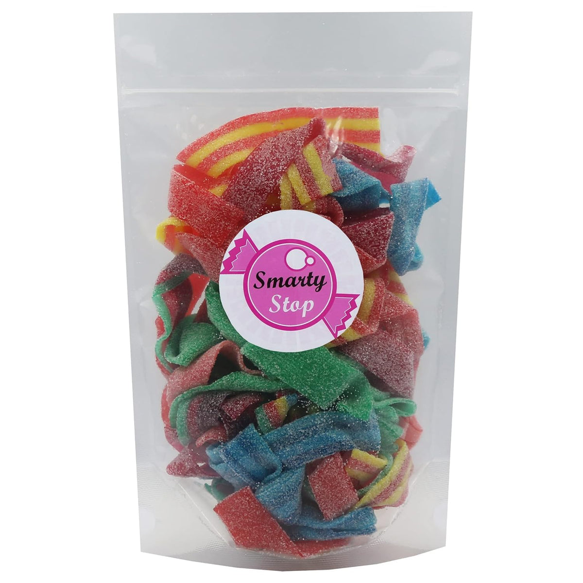 Smarty Stop individual gummy pieces ready for quick snack enjoyment