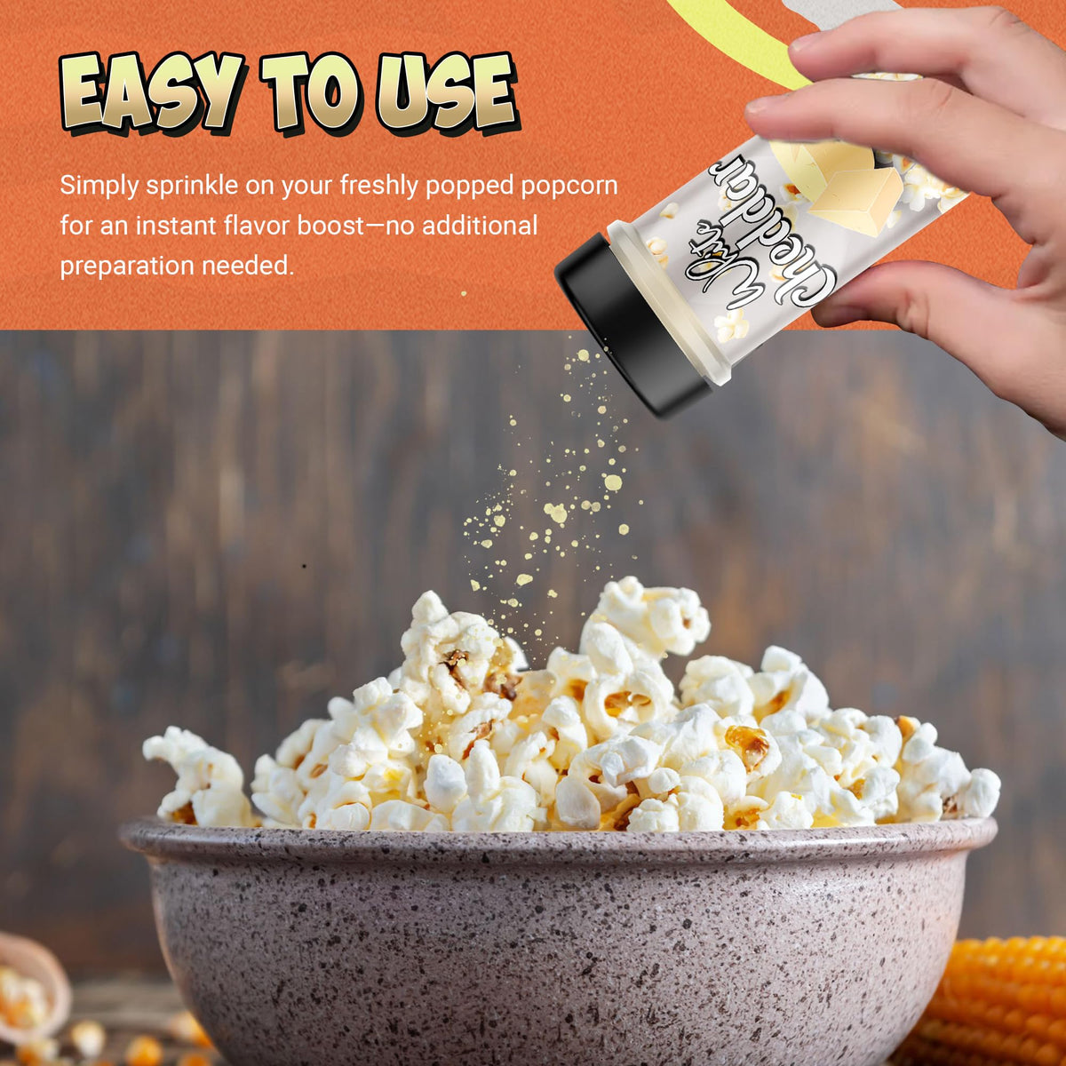Smash Seasonings White Cheddar Powder on macaroni and cheese enhances creamy cheesiness.