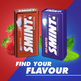 Smint Mints Peppermint travel-friendly metal can ready for carry