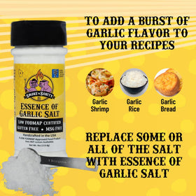 Smoke n Sanity Essence of Garlic Salt measure spoon showing precise seasoning