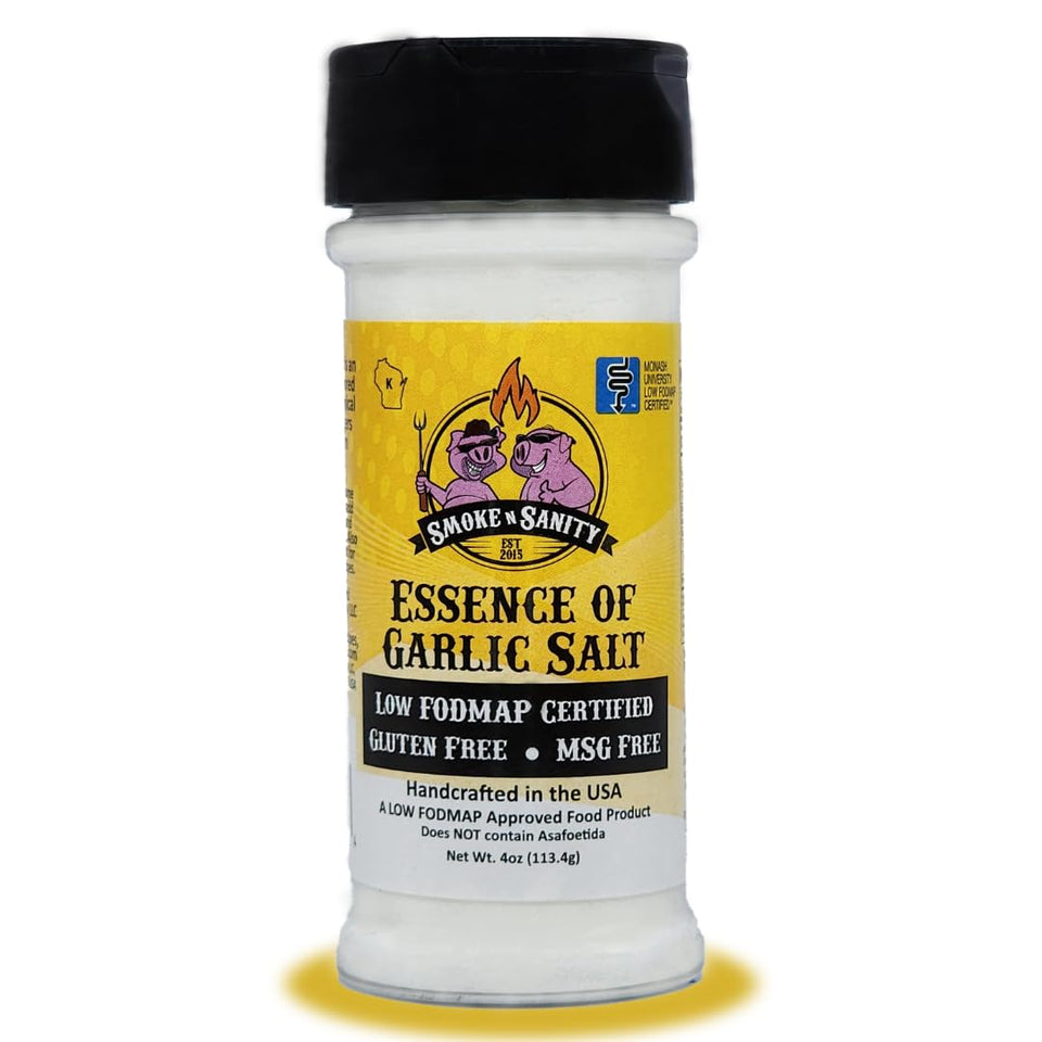 Smoke n Sanity Essence of Garlic Salt shaker top for easy sprinkling and flavor