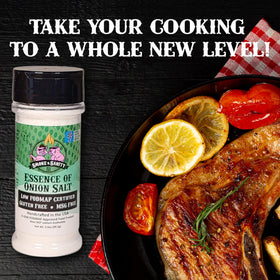 Smoke n Sanity Essence of Onion Salt stirred into sauces for depth of flavor.