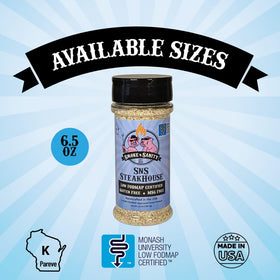 Beef-ready Smoke n Sanity SnS SteakHouse seasoning on grill prep