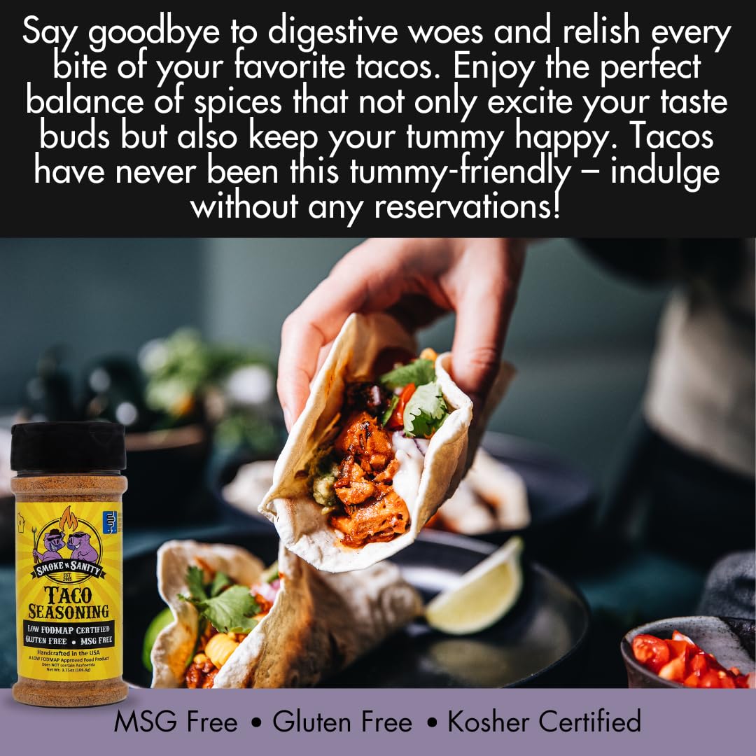 Smoke n Sanity taco seasoning shaker top for easy gluten-free taco night