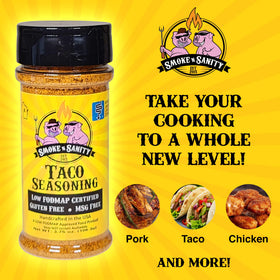 Closeup of spices highlights robust Mexican flavor without gluten or dairy