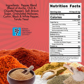 Close-up of the SnS Triple S jar label with certification and ingredients.