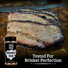 Smoke Trails BBQ brisket rub with beef short ribs adds savory depth