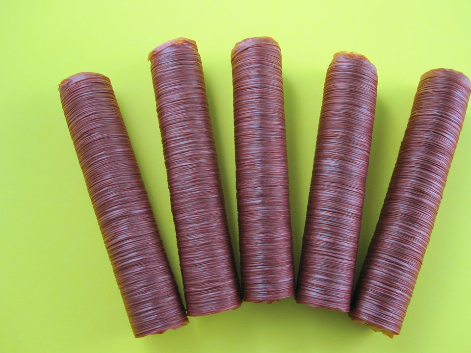 Smokehouse Chef 17mm slim casings pack for homemade snack sticks, enabling clean, consistent bites