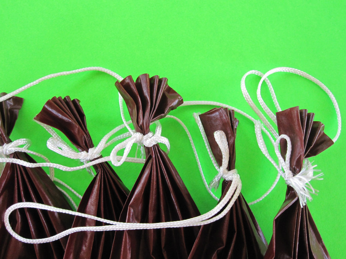 Smokehouse Chef casings pre-tied on one end provide easy stuffing and sealing.