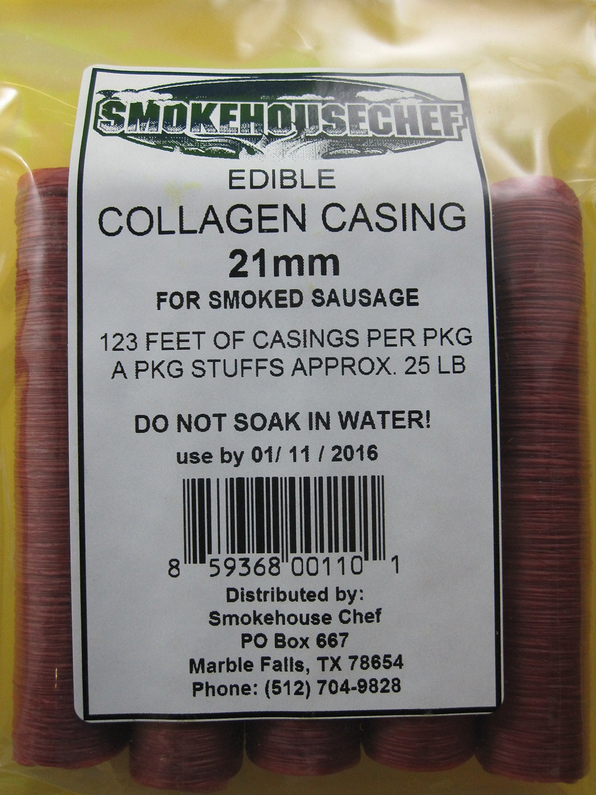Smokehouse Chef snack sticks assembly shows ready-to-fill casings for easy processing.