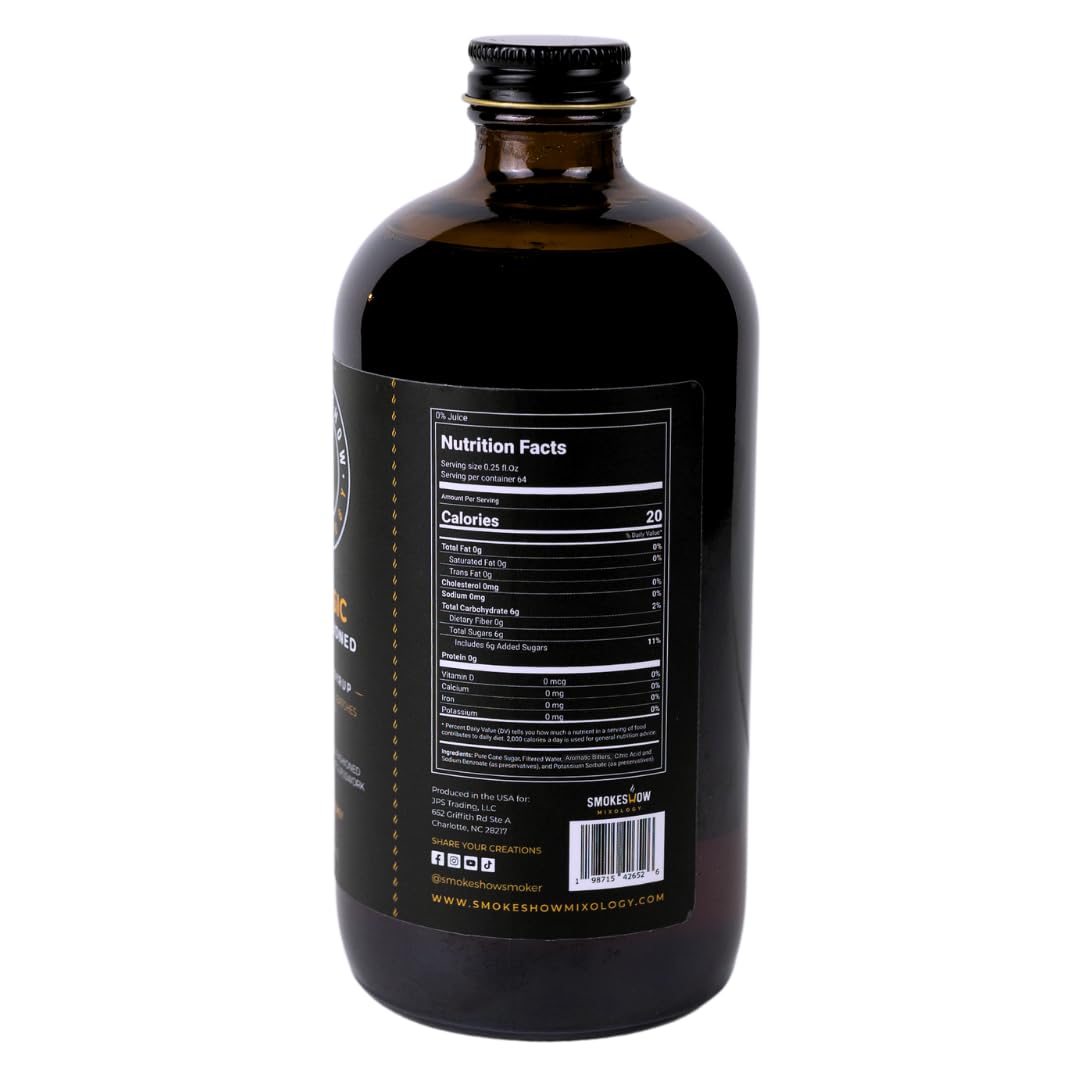 Smokeshow Organic Ingredients label highlights natural cane sugar