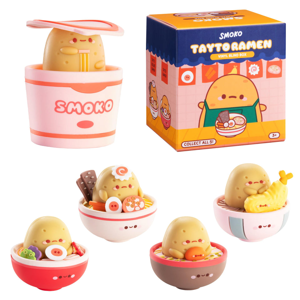 Smoko Tayto Potato Ramen blind box vinyl figurine for collection, display, or gift.