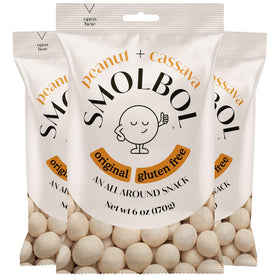 Smolbol Crunchy Peanuts with cassava crust, gluten-free crunch for on-the-go snacking.