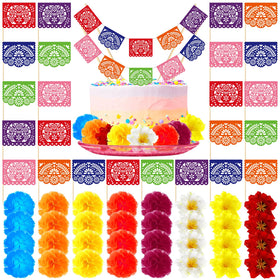 SmoothNovelty fiesta cake topper adds vibrant Mexican flair to desserts.