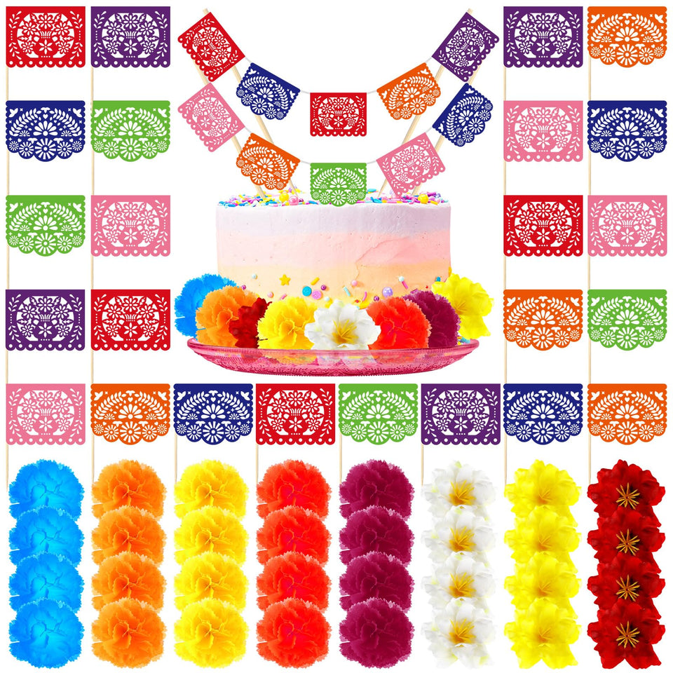 SmoothNovelty fiesta cake topper adds vibrant Mexican flair to desserts.