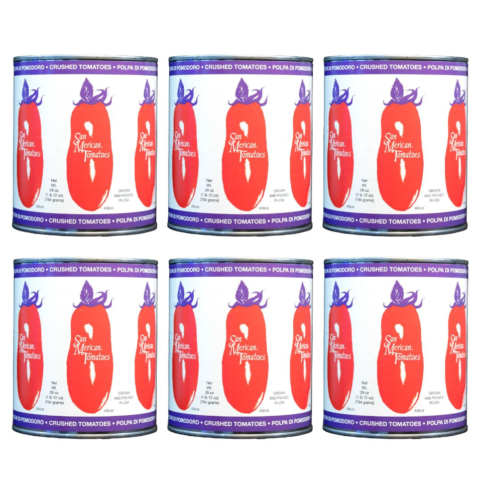 SMT San Merican Tomato crushed tomatoes 28oz can for smooth, flavorful sauces
