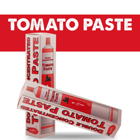 Close-up of SMT San Merican Tomato paste tube cap highlighting Italian richness for weeknight meals.