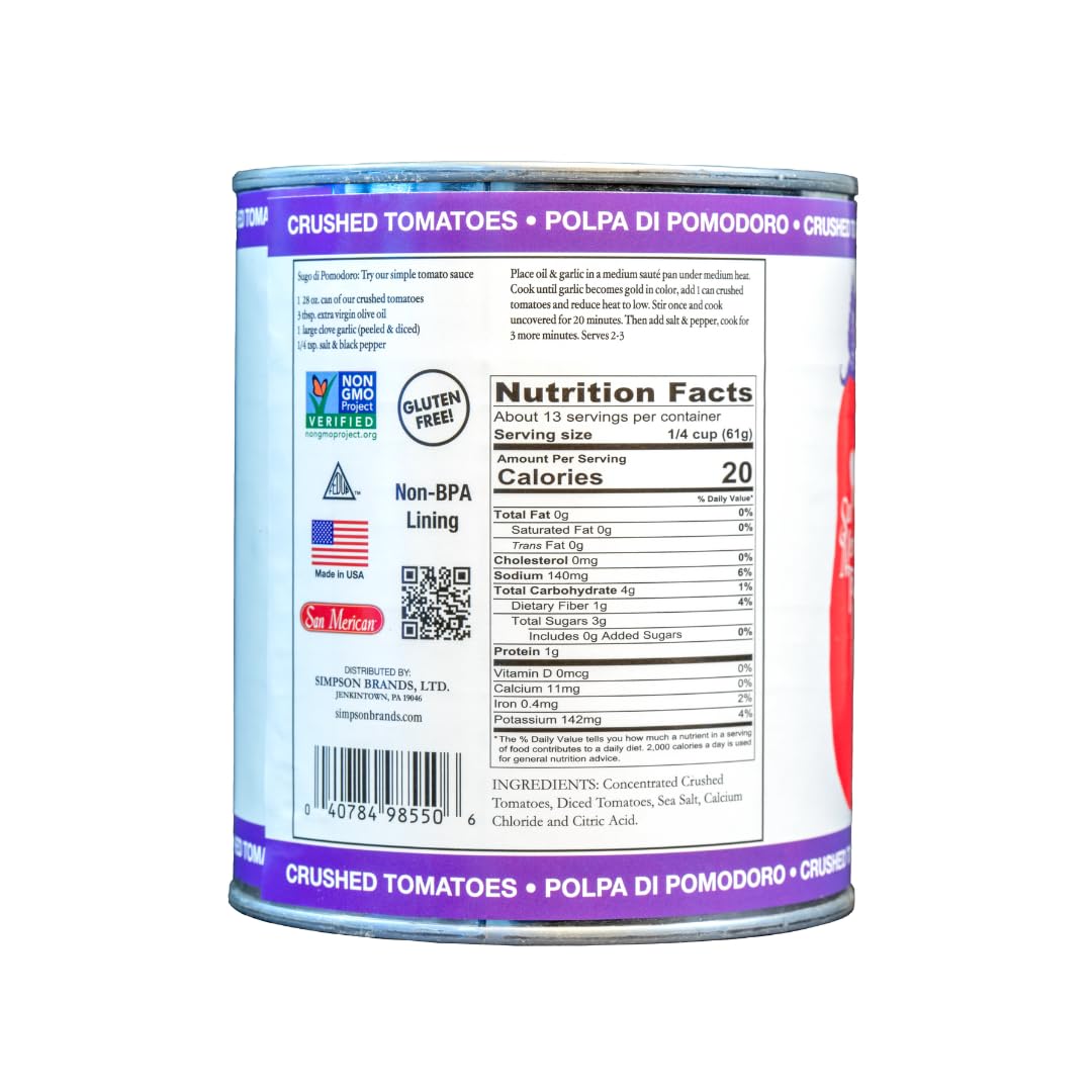 SMT San Merican Tomato US-made can showing iconic branding