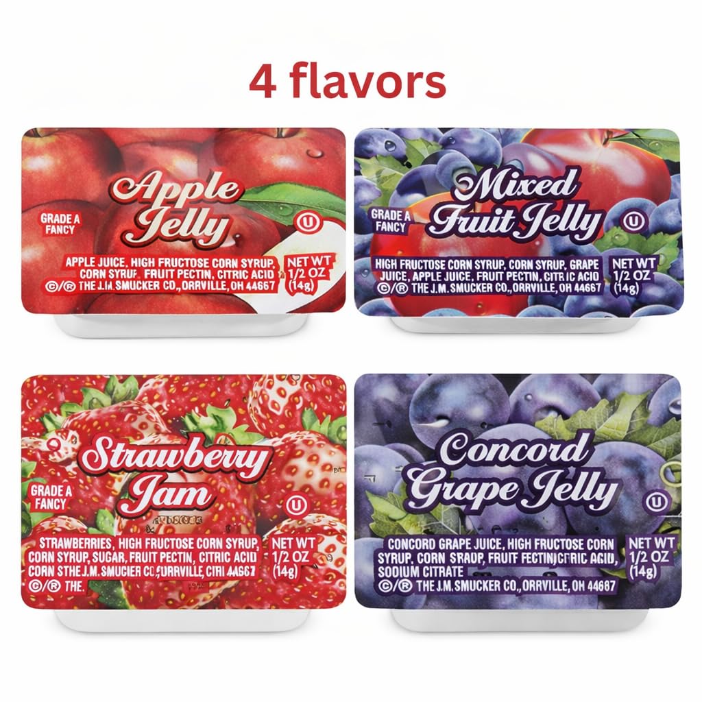 Smucker's Concord Grape jelly cup 0.5 oz ideal for cafe service