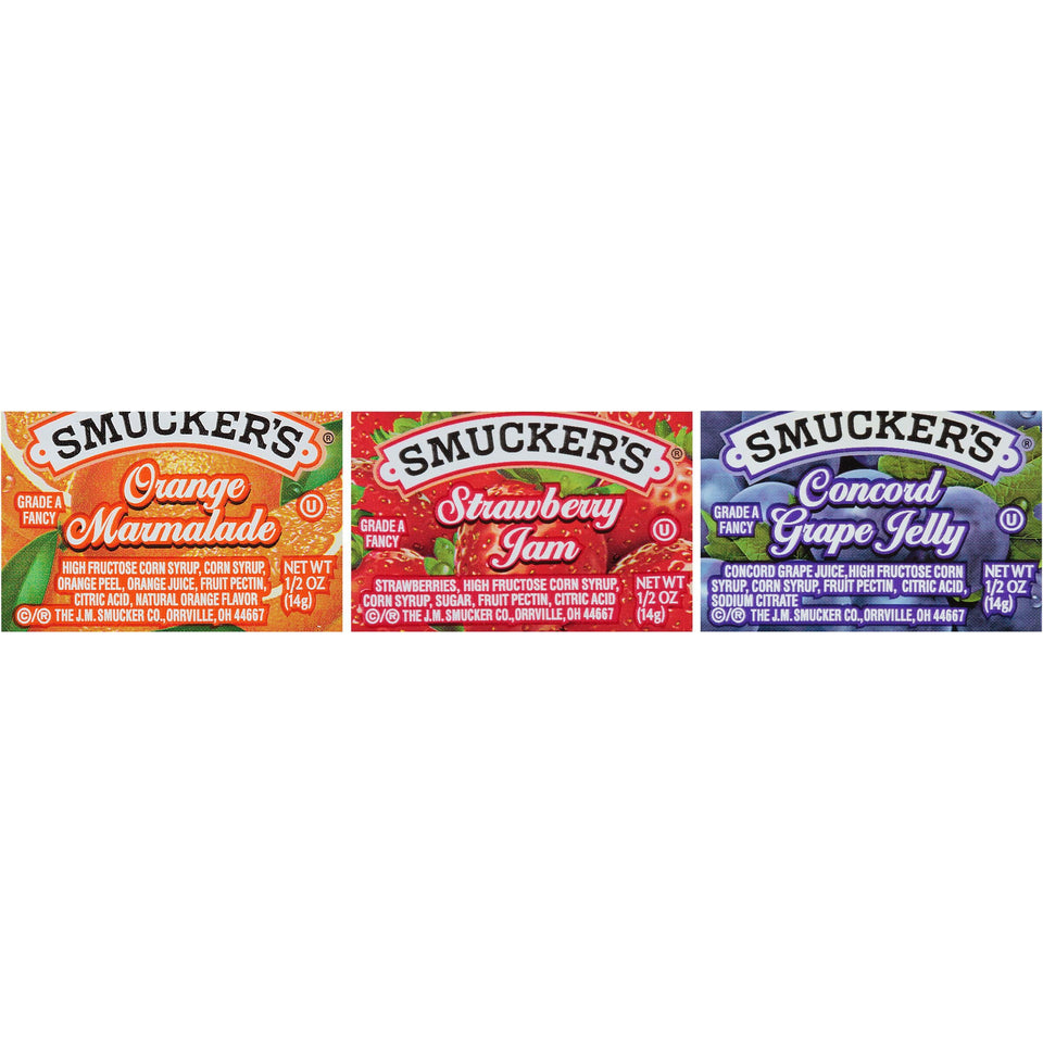 Smucker's Grape Jelly cups offer quick on-the-go breakfast versatility.