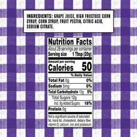 Smucker's grape jelly kosher-certified seal on packaging