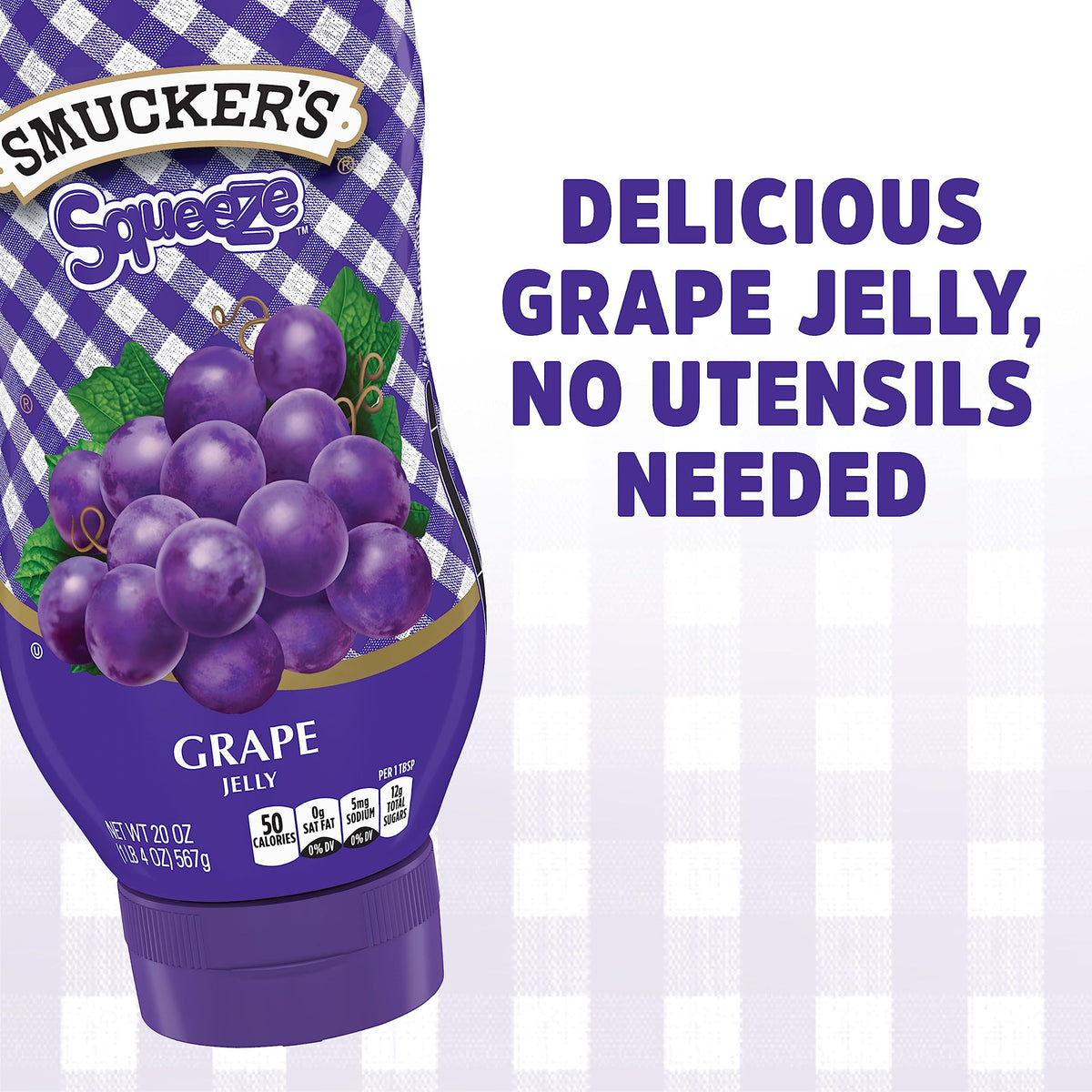 Smucker's grape jelly on toast visual for fast mornings