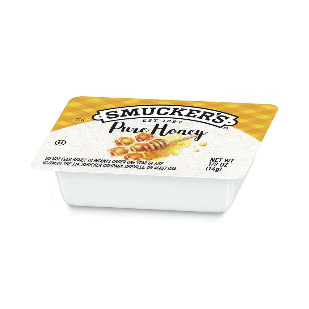 Smucker's Pure Honey portable cups ideal for off-premise dining and catering.