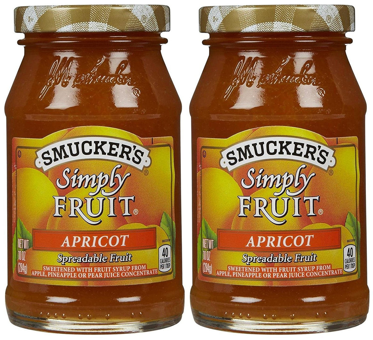 Smucker's Simply Fruit Spread Apricot on toast adds natural fruit sweetness for breakfast