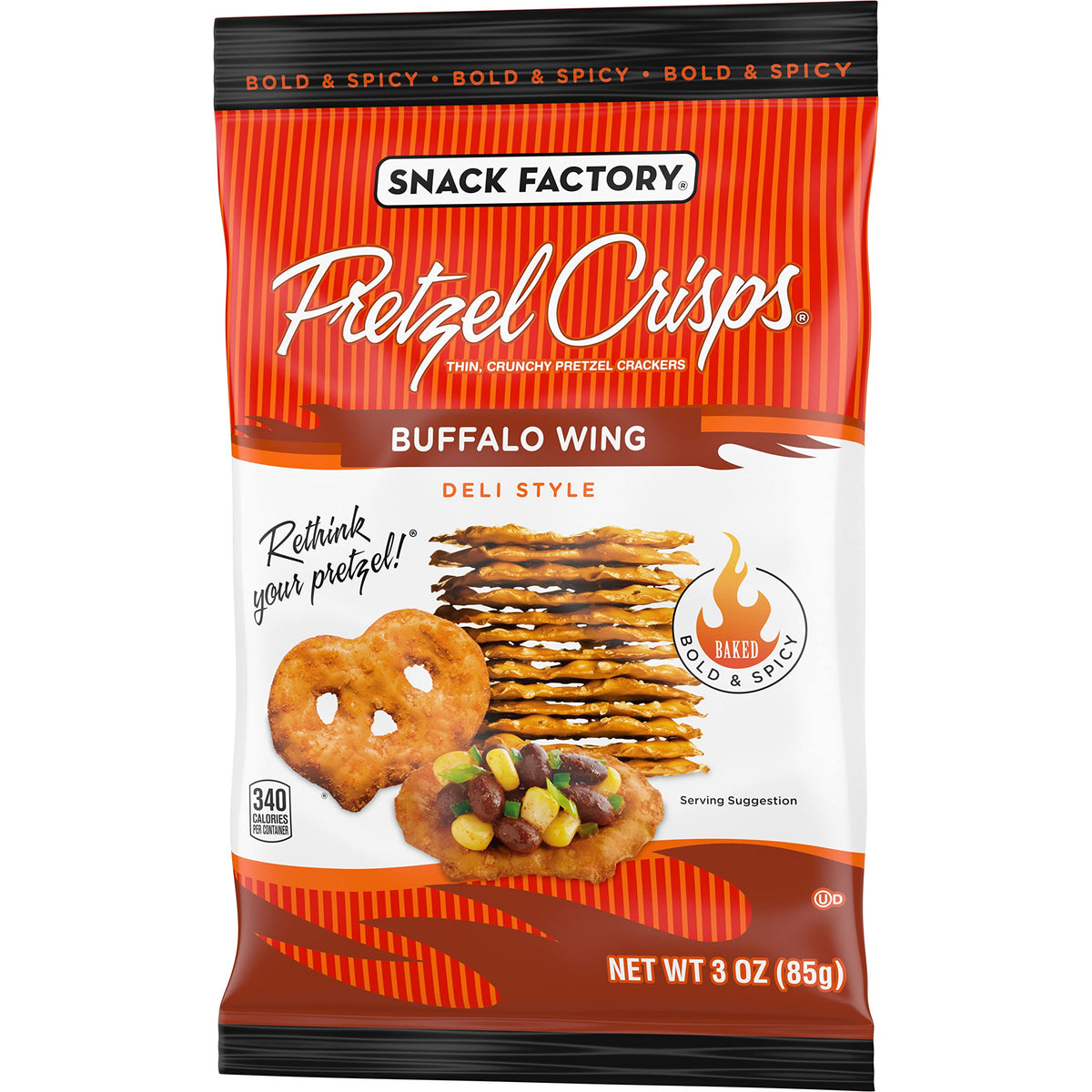 Snack Factory Buffalo Wing Pretzel Crisps enhancing everyday snack time