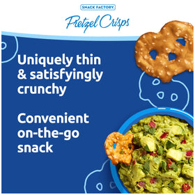Snack Factory Pretzel Crisps Buffalo Wing: bold, spicy crunch for party snacking.