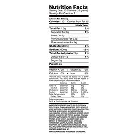 Snack Factory Pretzel Crisps Honey Mustard and Onion closeup shows a crisp cracker texture for party snacking.