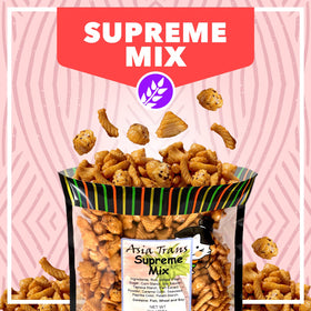 Close-up of the Arare mix in bag highlighting variety and glaze.