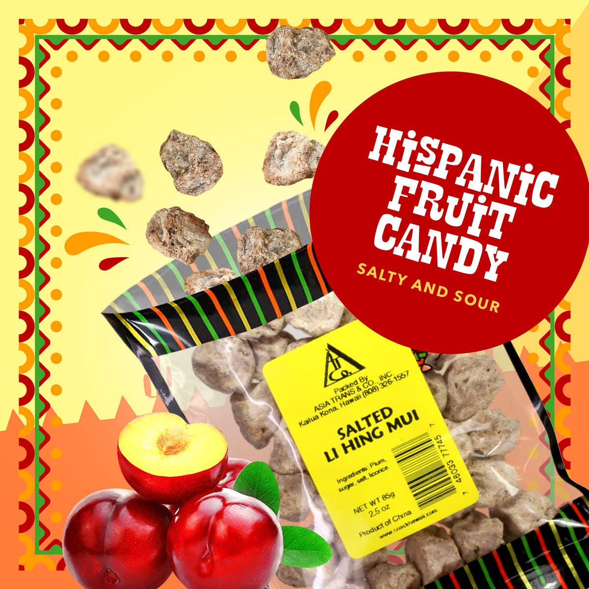 Snack Hawaii Saladitos red plums serve as a versatile snack option.