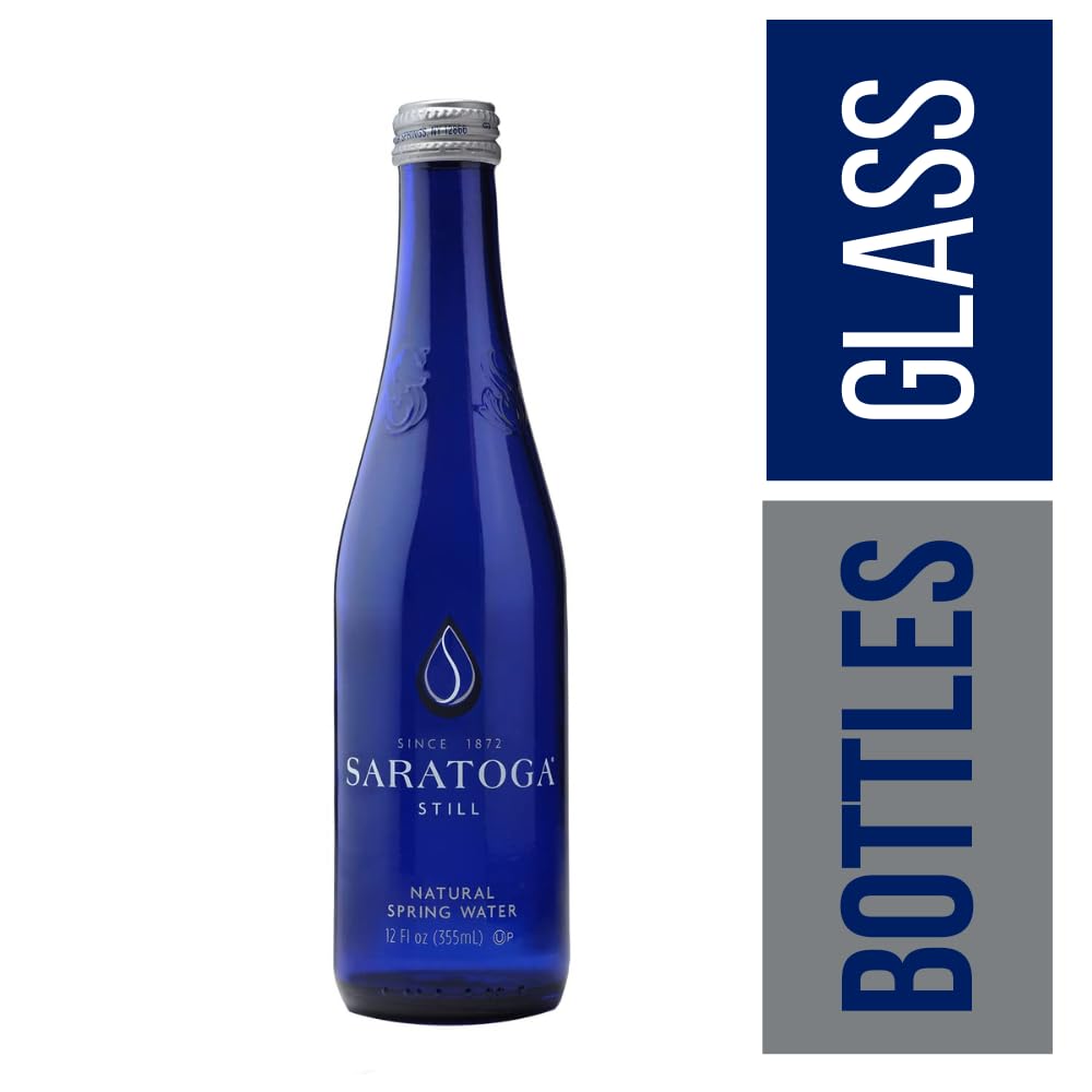 Snack Mass Saratoga Still Water three-pack on table for gatherings.