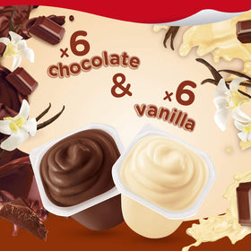 Snack Pack chocolate pudding cups packaged display highlights a kid-friendly dessert option.