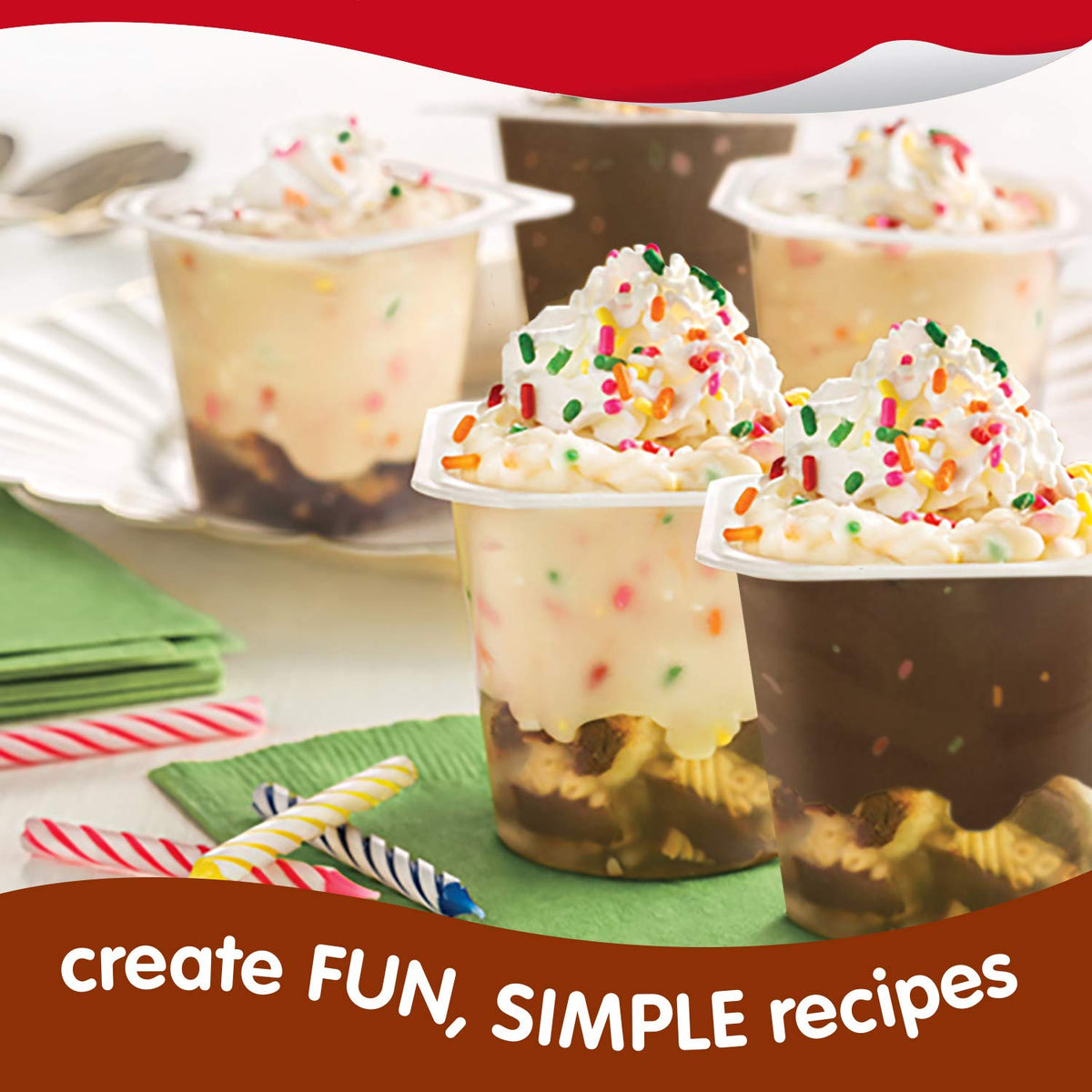 Snack Pack pudding cups lunchbox-ready image demonstrates convenient on-the-go snack.