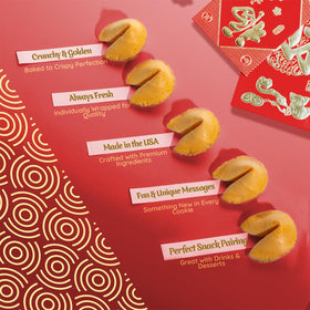 Snackathon fortune cookies individually wrapped for freshness at gatherings
