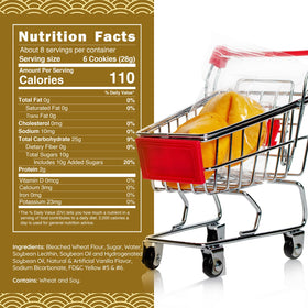 Snackathon Fortune Cookies vanilla table-display ideal for dessert stations