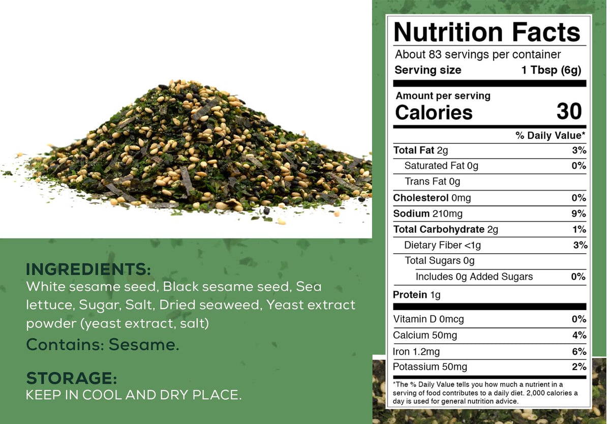 Snackathon Furikake Rice Seasoning Nori Komi bulk pack ideal for enhanced fried rice and bowls