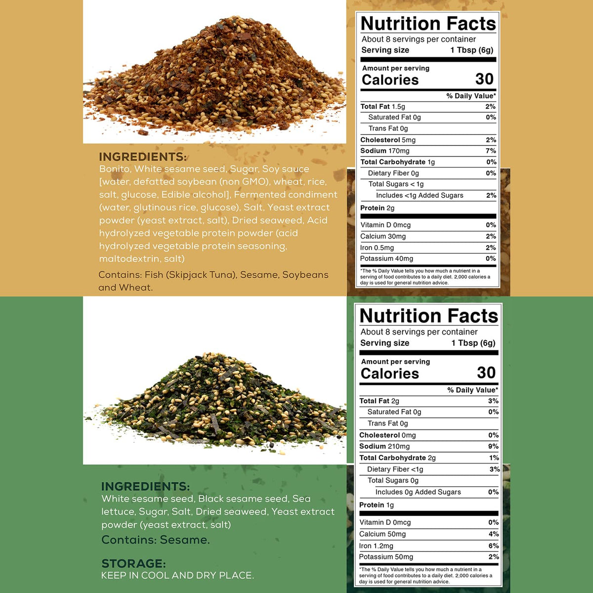 Snackathon Furikake on vegetable stir-fry adds depth and crunch.