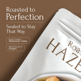 Snackathon Hazelnuts countertop display signals wholesome plant-based snack potential