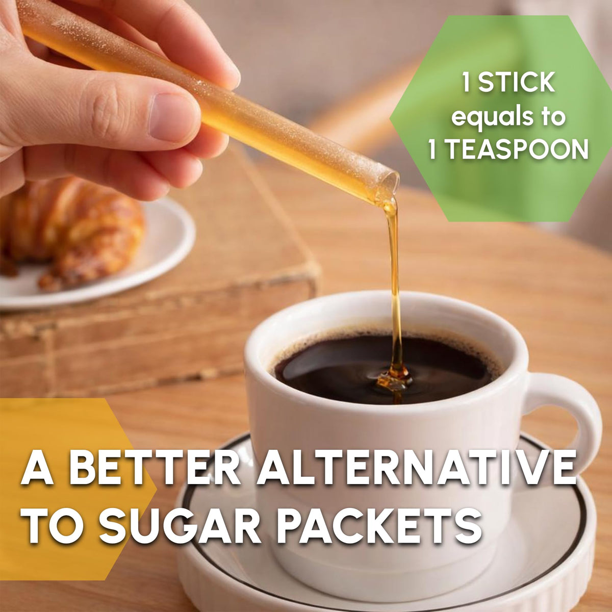 Snackathon Honey Sticks clover blossom flavor notes for tea lovers.